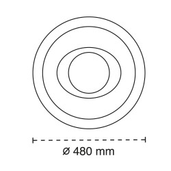 Cota del Plafón Smart Ryad 85W 3CCT regulable