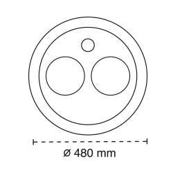 Cota del Plafón Smart Rus 85W 3CCT regulable