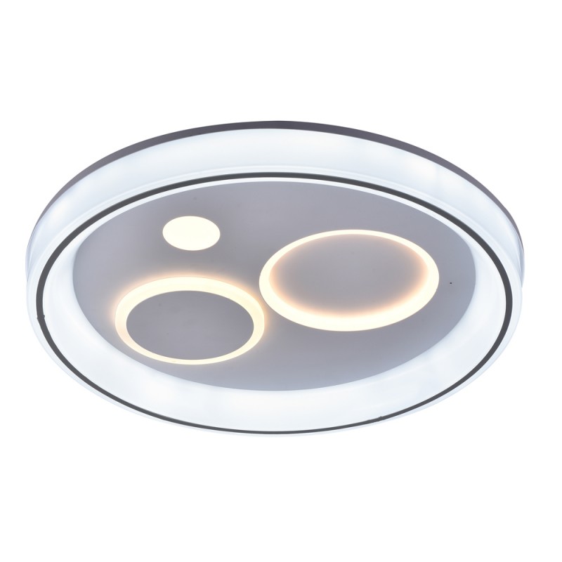 Plafón Smart Rus 85W 3CCT regulable encendido con iluminación combinada con tono de luz frío