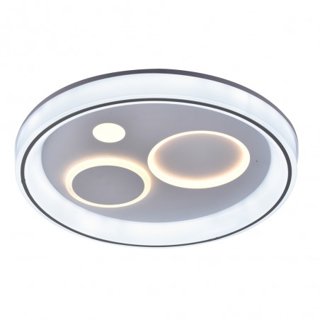 Plafón Smart Rus 85W 3CCT regulable encendido con iluminación combinada con tono de luz frío