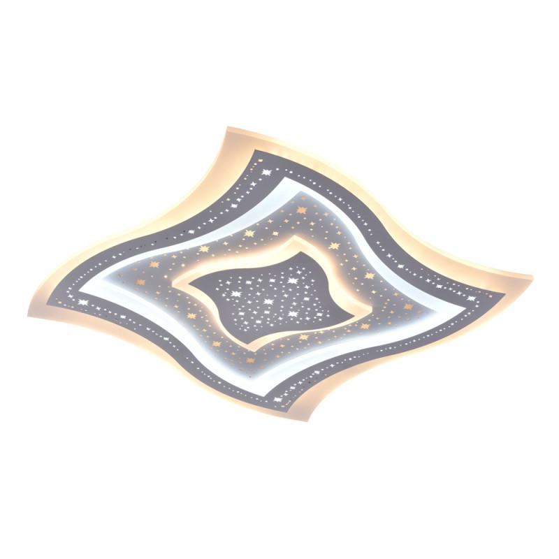 Plafón Smart Lou 105W 3CCT regulable encendido con iluminación combinada con tono de luz cálida