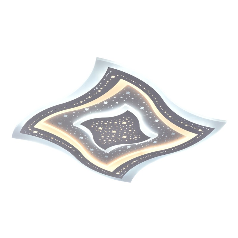 Plafón Smart Lou 105W 3CCT regulable encendido con iluminación combinada con tono de luz fría