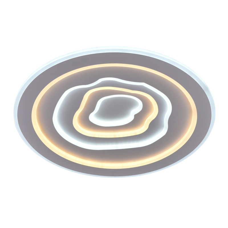 Plafón Smart Cloud 100W 3CCT regulable encendido con luz combinada de tono frío