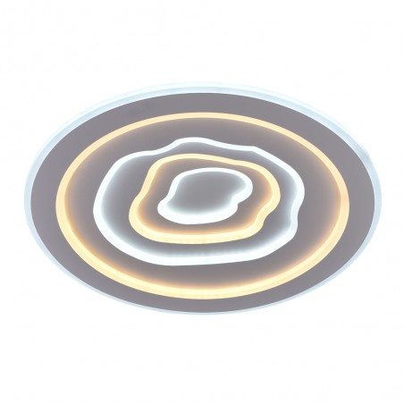 Plafón Smart Cloud 100W 3CCT regulable encendido con luz combinada de tono frío