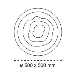Cota del Plafón Smart Cloud 100W 3CCT regulable