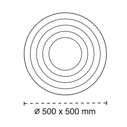 Dimensiones del Plafón Smart Mei 3D 125W 3CCT regulable