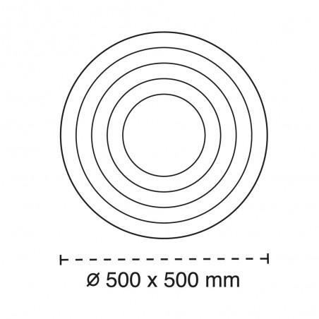 Dimensiones del Plafón Smart Mei 3D 125W 3CCT regulable