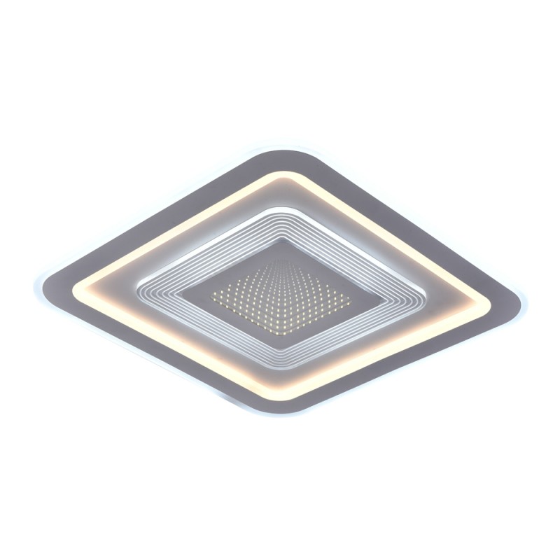 Plafón Smart Otie 3D 90W 3CCT regulable encendido con lus combinada en tono frío