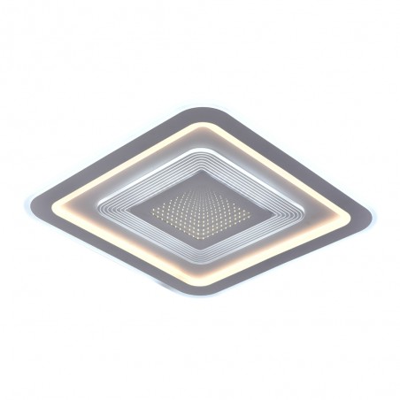 Plafón Smart Otie 3D 90W 3CCT regulable encendido con lus combinada en tono frío