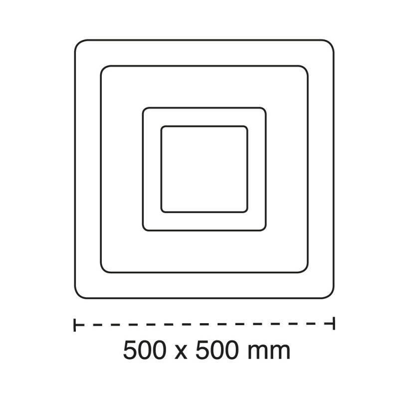 Cota del Plafón Smart Otie 3D 90W 3CCT regulable