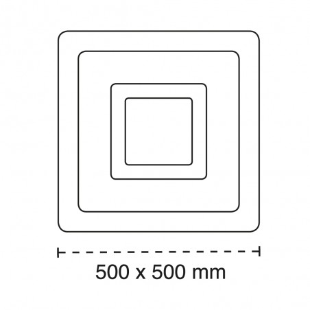 Cota del Plafón Smart Otie 3D 90W 3CCT regulable