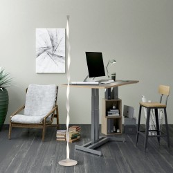 Sala de estudio decorado con la Lámpara de pie LED Gala blanco