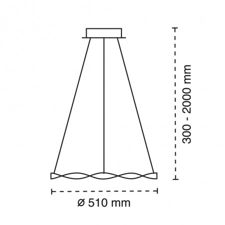 Cota Lámpara de techo led Sand 22W blanco