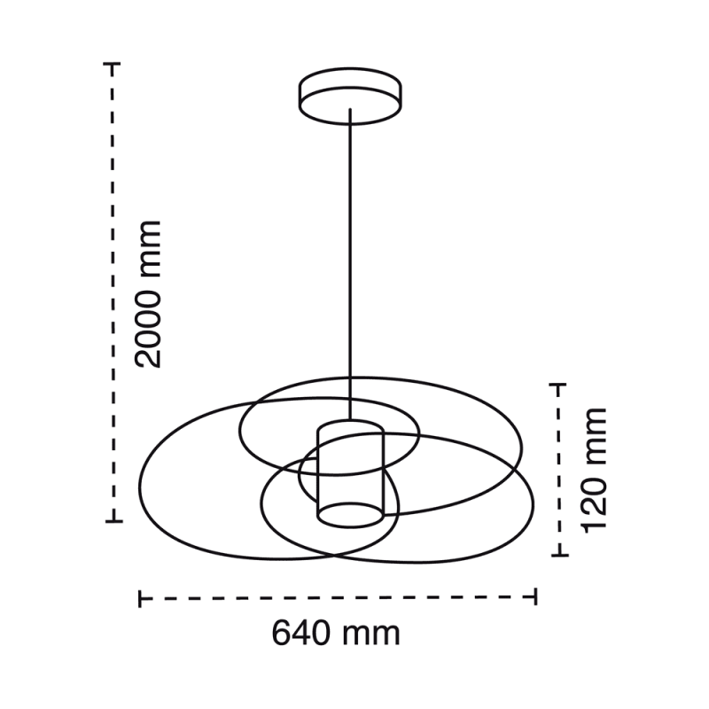 Cota Lámpara de techo Dina 50W