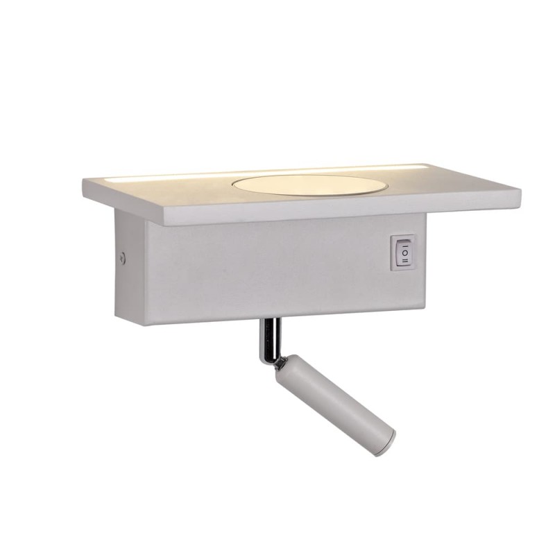 Aplique LED Rob 5W+3W USB y cargador wireless