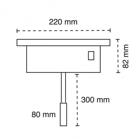 Cota Aplique LED Rob2 5W+3W USB y cargador wireless