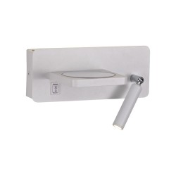 Aplique LED Rob 5W+3W USB y cargador wireless