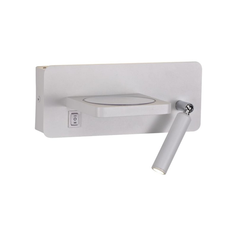 Aplique LED Rob 5W+3W USB y cargador wireless