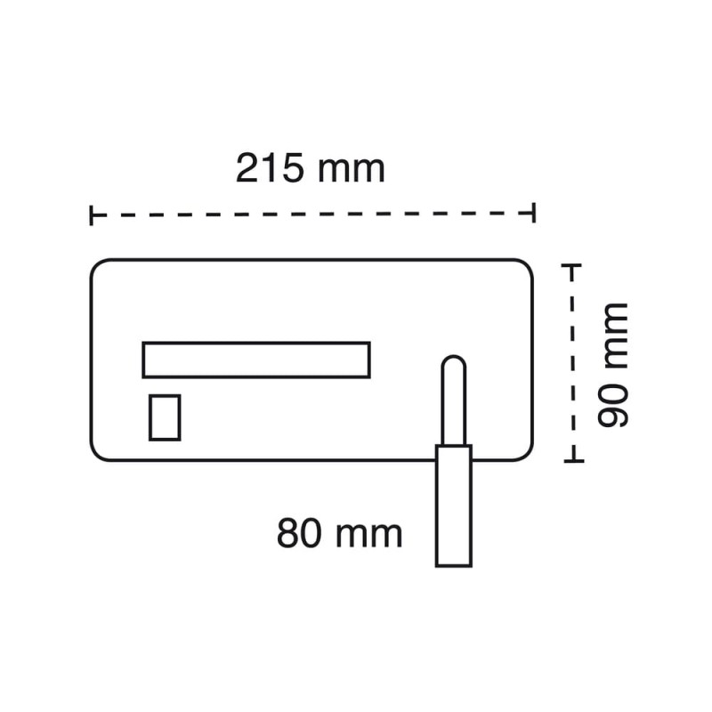 Cota Aplique LED Rob 5W+3W USB y cargador wireless