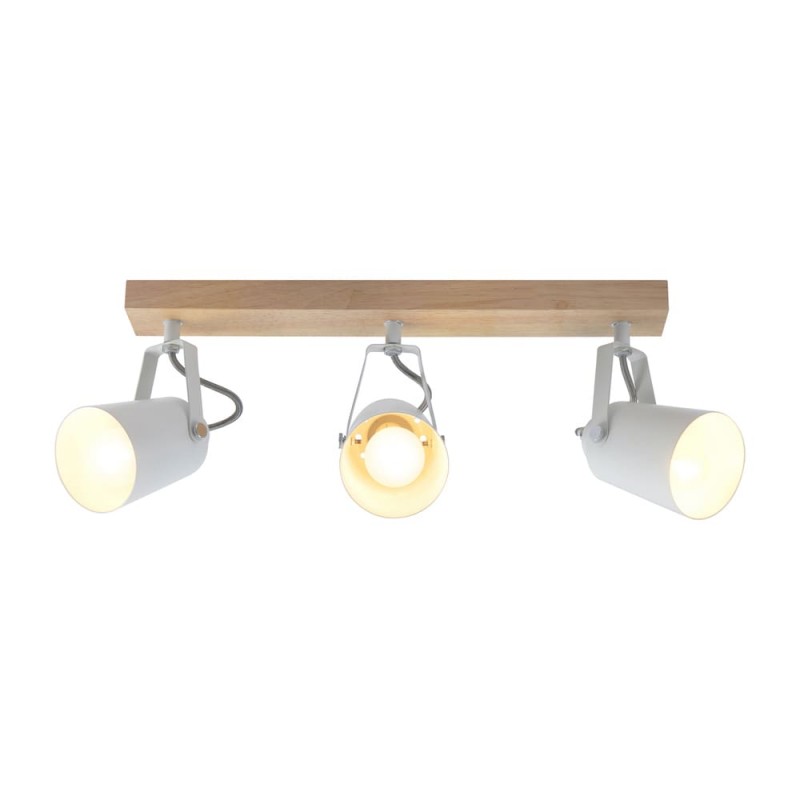 Plafón Dera con tres focos encendido