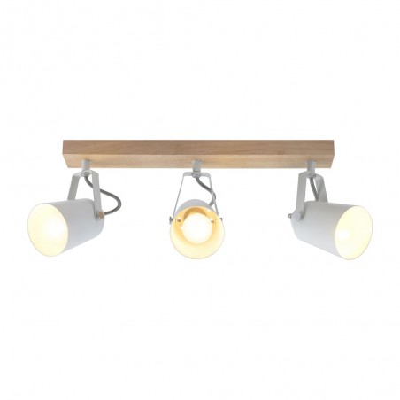 Plafón Dera con tres focos encendido