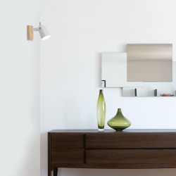 Recibidor decorado con Plafón Dera con un foco