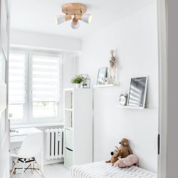 Habitación infantil decorada con Plafón Lan redondo con tres focos
