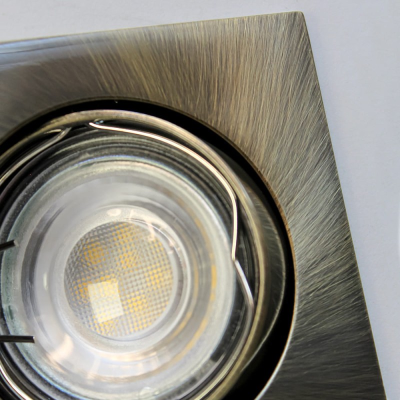 Detalle textura y acabado EMPOTRABLE ECLO ORO VIEJO