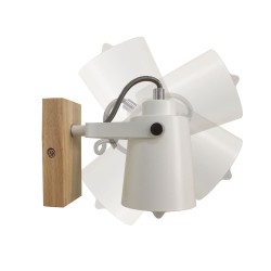 Plafón Dera con un foco, montaje angulación del punto de luz