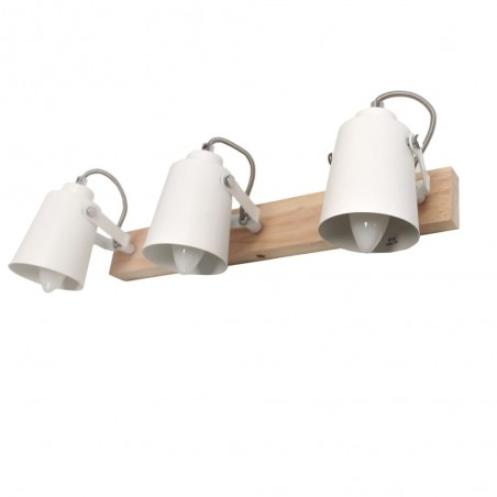 Plafón Dera con tres focos apagado