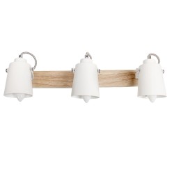 Plafón Dera con tres focos visto de frente