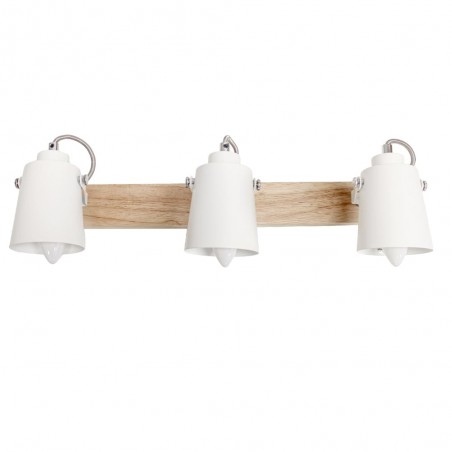 Plafón Dera con tres focos visto de frente