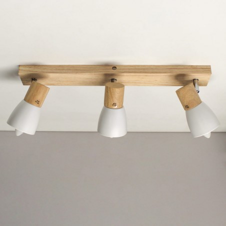 Plafón Lan con tres focos visto desde arriba