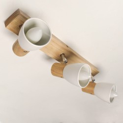 Plafón Lan con tres focos