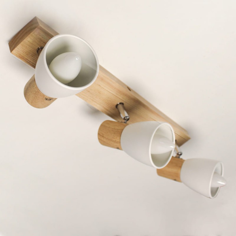 Plafón Lan con tres focos