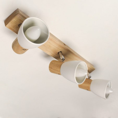 Plafón Lan con tres focos