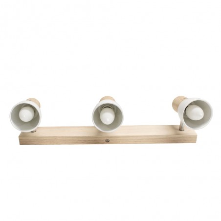 Plafón Lan con tres focos visto desde abajo