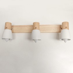 Plafón Lan con tres focos vista frontal