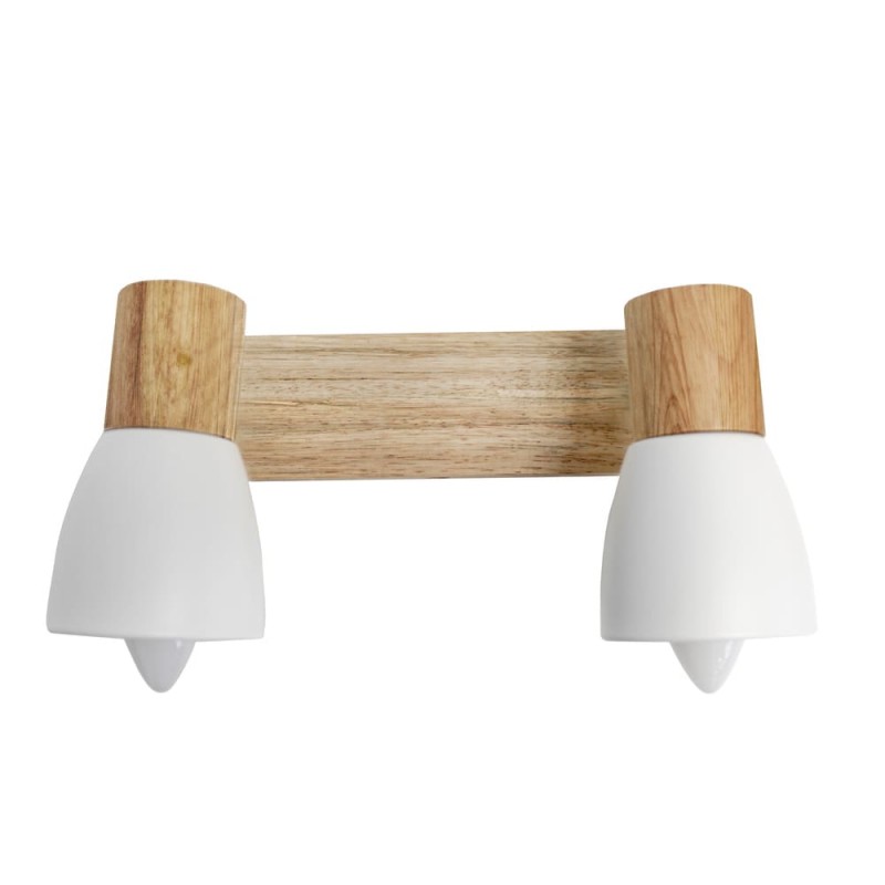 Plafón Lan con dos focos vista frontal