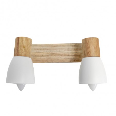 Plafón Lan con dos focos vista frontal