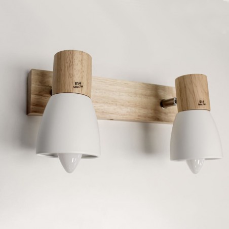 Plafón Lan con dos focos