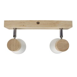 Plafón Lan con dos focos vista cenital