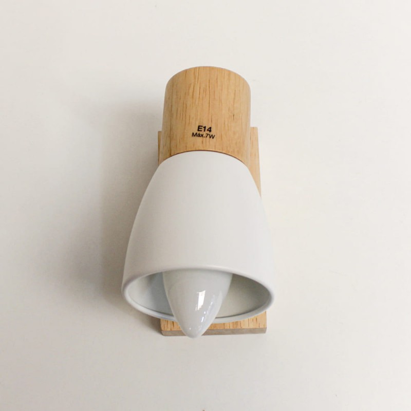 Plafón Lan con un foco vista frontal