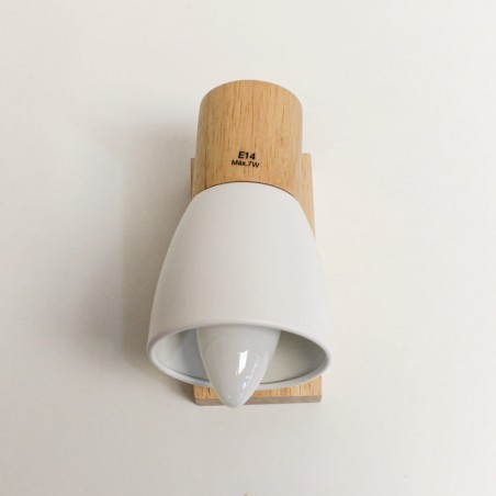 Plafón Lan con un foco vista frontal