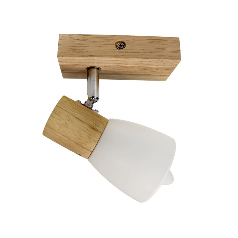 Plafón Lan con un foco visto de perfil en techo