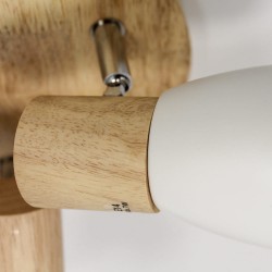 detalle foco Plafón Lan redondo con tres focos