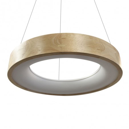 detalle Lámpara de techo led Mad 28W madera natural