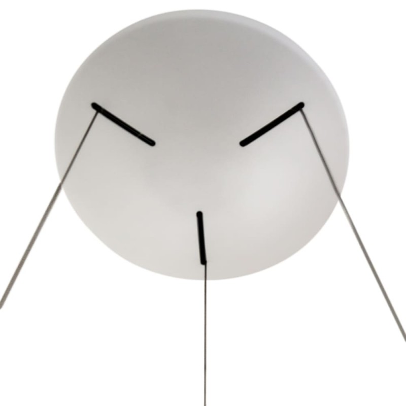 detalle florón Lámpara de techo led Mad 28W madera natural