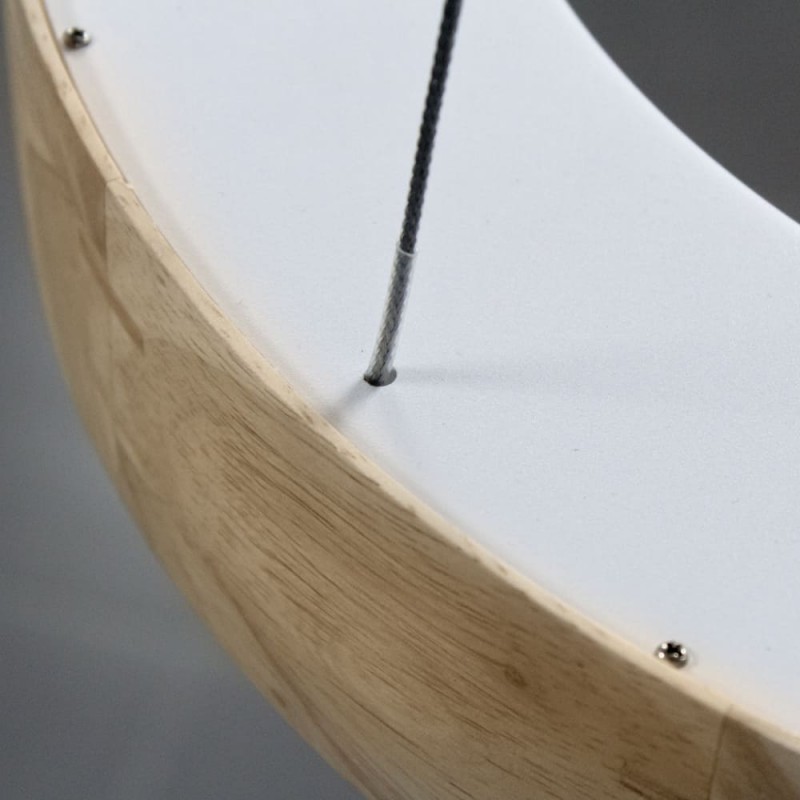 Lámpara de techo led Mad 28W madera natural vista superior