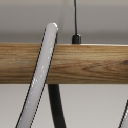 Detalle acabados de la Lámpara de techo LED Rever 49W 3000K